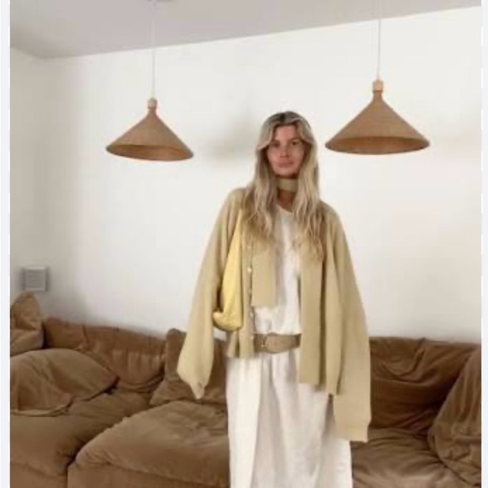 Boheme goods cashmere cardigan wheat